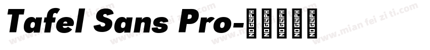 Tafel Sans Pro字体转换